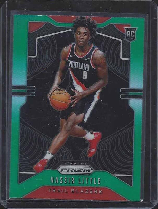 NASSIR LITTLE 2019-20 PANINI PRIZM GREEN ROOKIE PRIZMS RC #269