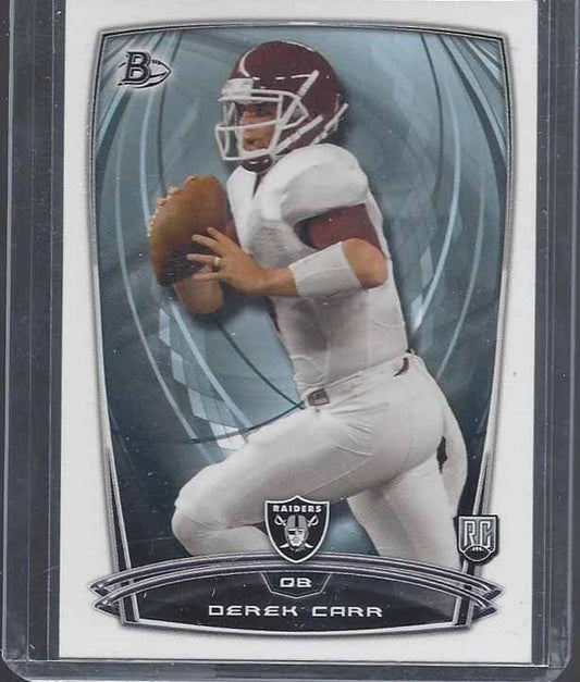 DEREK CARR 2014 BOWMAN RAIDERS TRUE ROOKIE RC #55