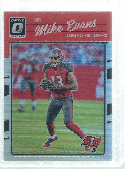MIKE EVANS 2016 DONRUSS OPTIC SILVER HOLO #94