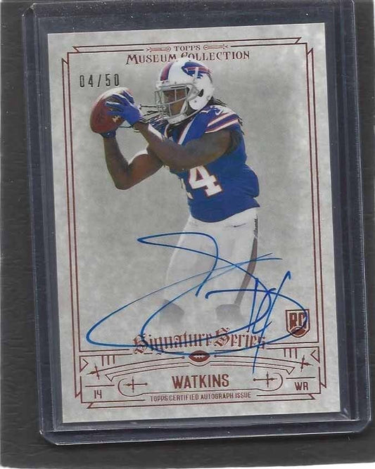 SAMMY WATKINS 2014 TOPPS MUSEUM COPPER ON CARD ROOKIE AUTO RC #D 4/50