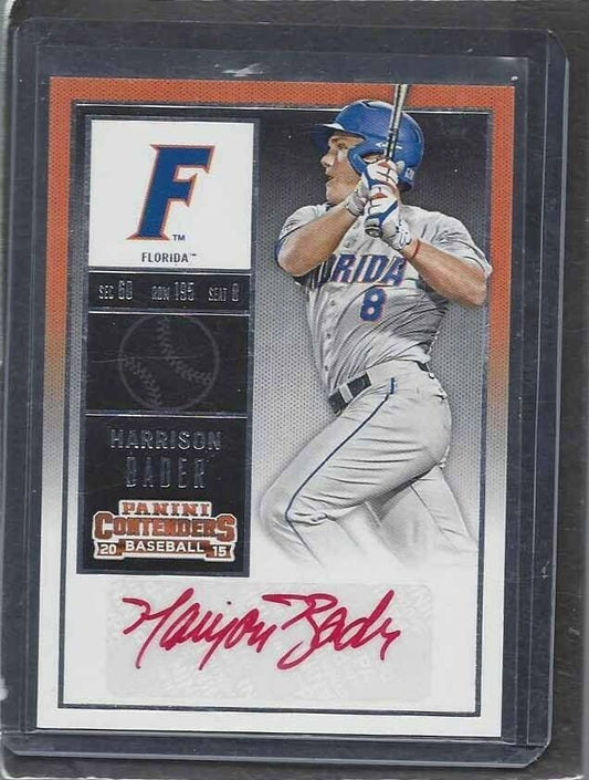 HARRISON BADER 2015 CONTENDERS RED INK SSP PROSPECT SP AUTO #36