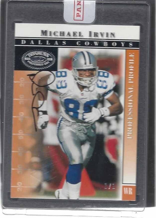 MICHAEL IRVIN 2017 CLASSICS RECOLLECTION COLLECTION BUYBACK ON CARD AUTO #D 1/1