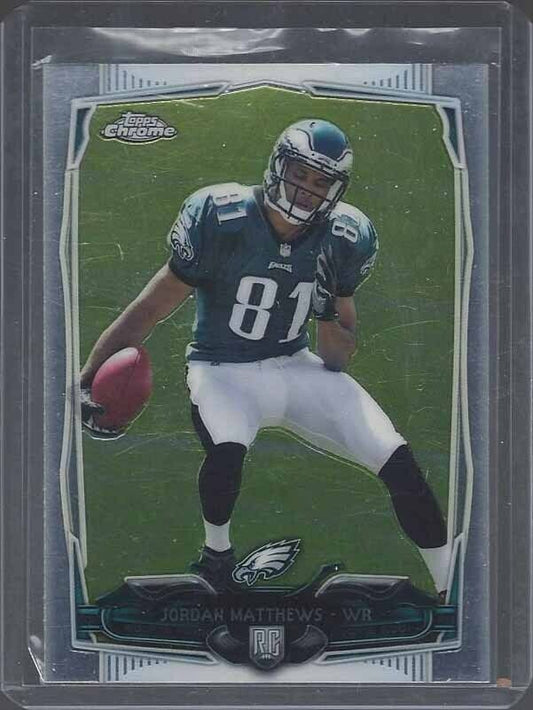 JORDAN MATTHEWS 2014 TOPPS CHROME SP PHOTO VARIATION SHORT PRINT VARIANT RC #212