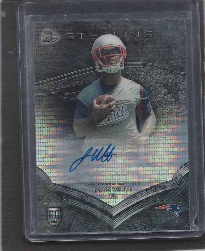 JAMES WHITE 2014 BOWMAN STERLING PULSAR REFRACTOR ROOKIE AUTO RC #D 22/25