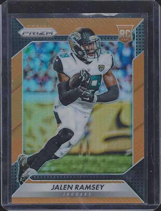JALEN RAMSEY 2016 PANINI PRIZM ORANGE ROOKIE PRIZMS RC #D 202/299