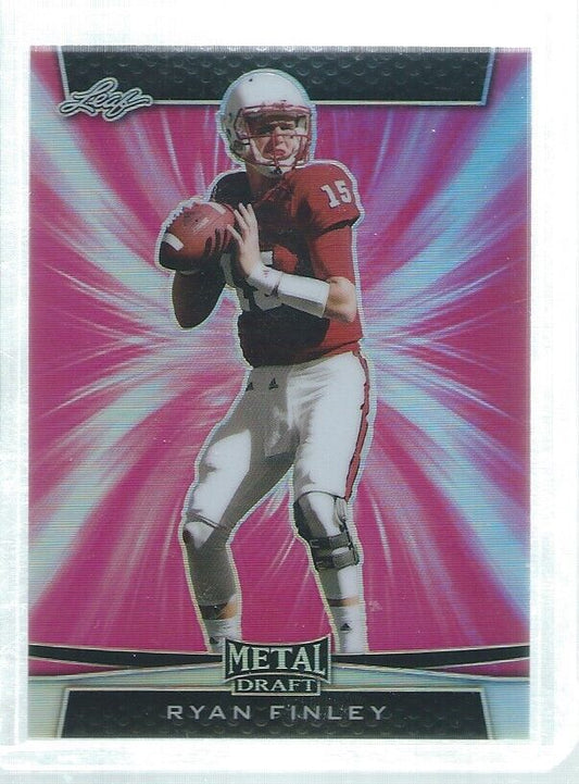 RYAN FINLEY 2019 LEAF METAL DRAFT PINK PRISMATIC ROOKIE RC #D 4/7