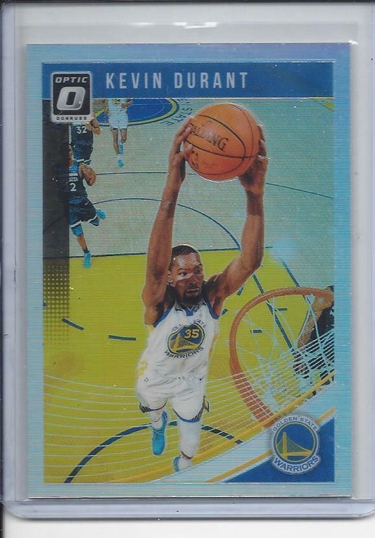 KEVIN DURANT 2018-19 DONRUSS OPTIC SILVER HOLO PRIZM #22