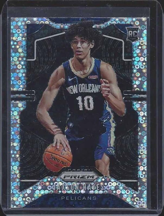 JAXSON HAYES 2019-20 PANINI PRIZM SILVER FAST BREAK ROOKIE PRIZMS RC #254