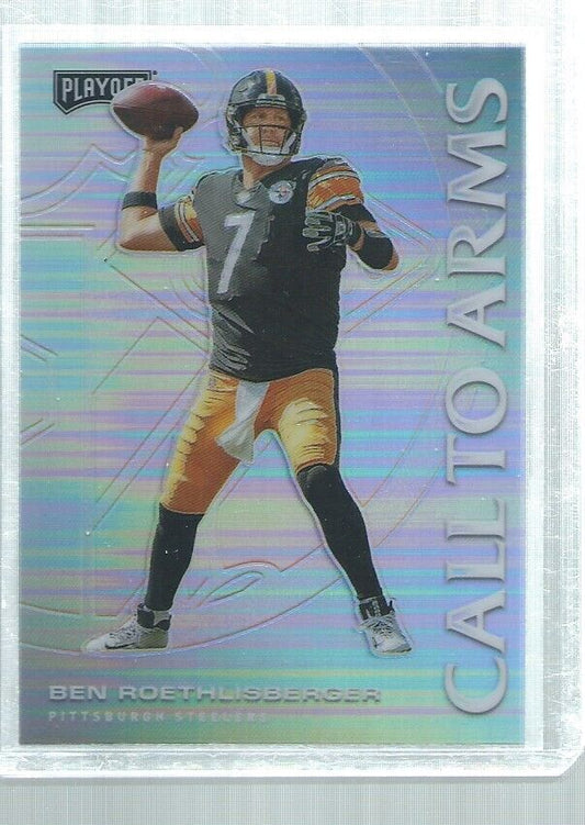BEN ROETHLISBERGER 2020 PLAYOFF CALL TO ARMS SILVER PRIZM