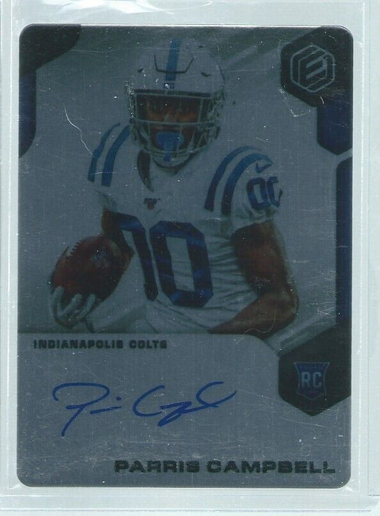 PARRIS CAMPBELL 2019 PANINI ELEMENTS ON CARD AUTO RC #D 5/99