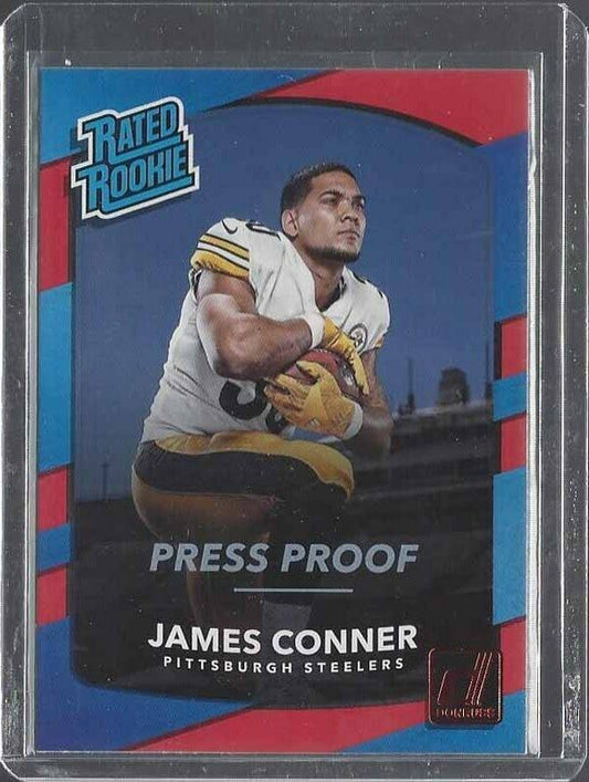 JAMES CONNER 2017 DONRUSS PRESS PROOF RED ROOKIE RC #322