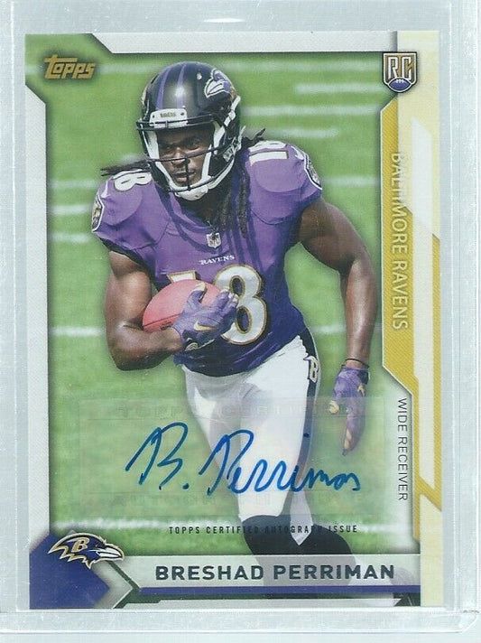BRESHAD PERRIMAN 2015 TOPPS TAKE IT TO THE HOUSE AUTO RC #11