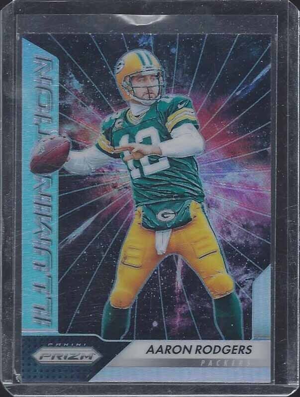 AARON RODGERS 2016 PANINI PRIZM ILLUMINATION SILVER PRIZMS #6
