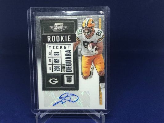 JOSIAH DEGUARA 2020 PANINI CONTENDERS OPTIC ROOKIE TICKET AUTO RC # 172