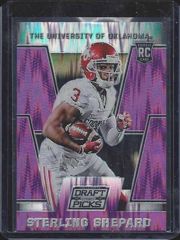 STERLING SHEPARD 2016 PANINI PRIZM DRAFT PICKS PURPLE FLASH PRIZMS RC #D 31/99