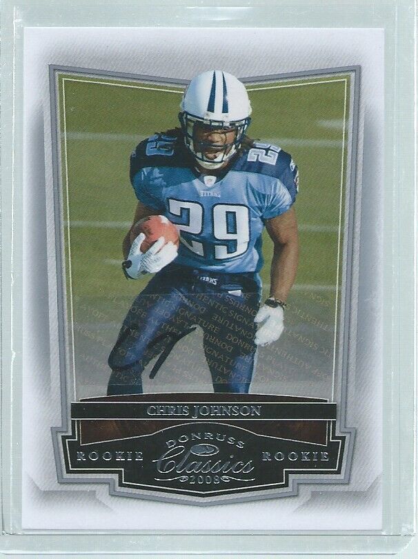 CHRIS JOHNSON 2008 DONRUSS CLASSICS AUTO RC #D 299/499