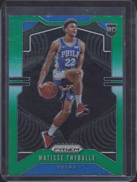 MATTISSE THYBULLE 2019-20 PANINI PRIZM GREEN ROOKIE PRIZMS RC #290