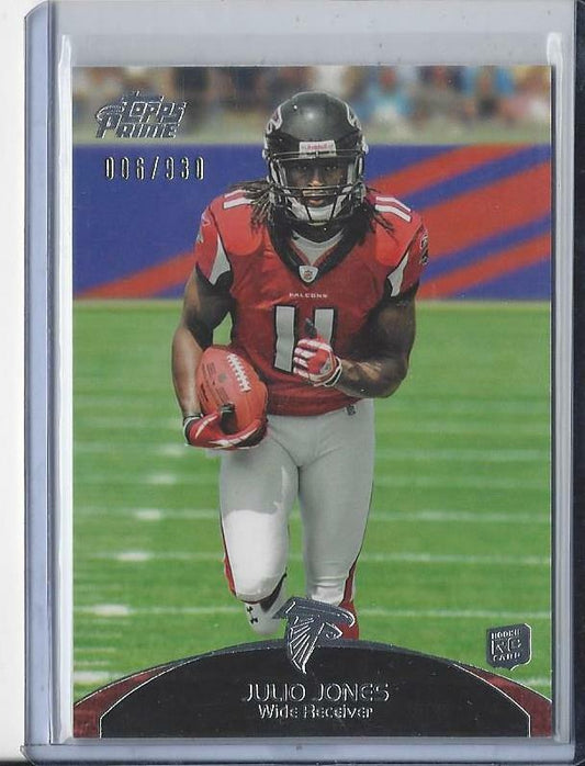 JULIO JONES 2011 TOPPS PRIME SILVER ROOKIE RC #D /930