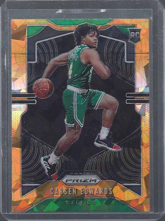 CARSEN EDWARDS 2019-20 PANINI PRIZM ORANGE ICE SSP ROOKIE PRIZMS RC #276