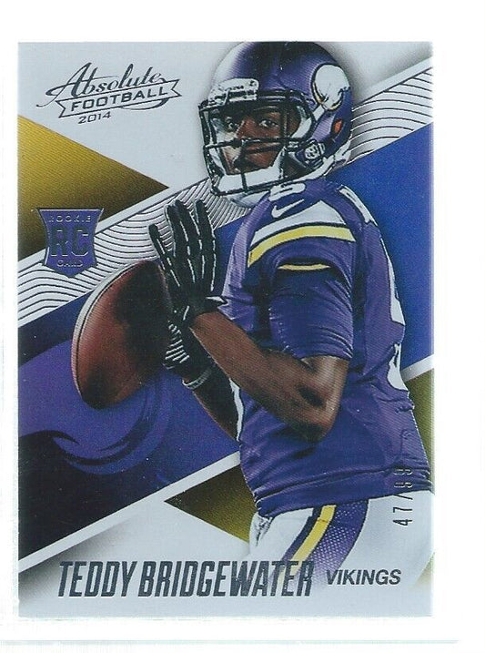 TEDDY BRIDGEWATER 2014 ABSOLUTE SPECTRUM ROOKIE RC #D 47/99