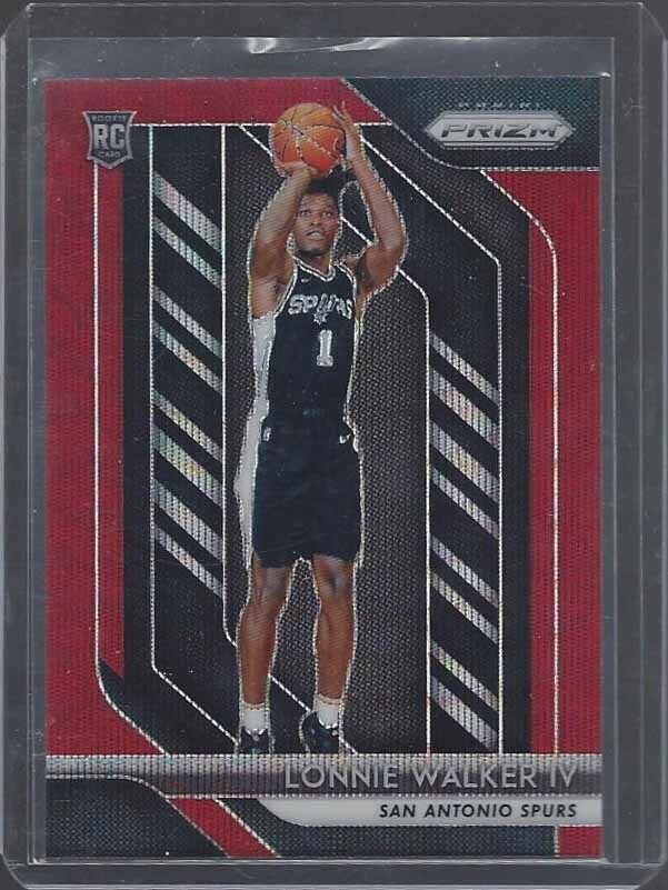 LONNIE WALKER IV 2018-19 PANINI PRIZM RUBY WAVE RED ROOKIE PRIZMS RC #251