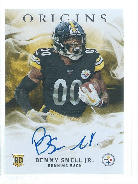 BENNY SNELL JR. 2019 PANINI ORIGINS ON CARD AUTO RC