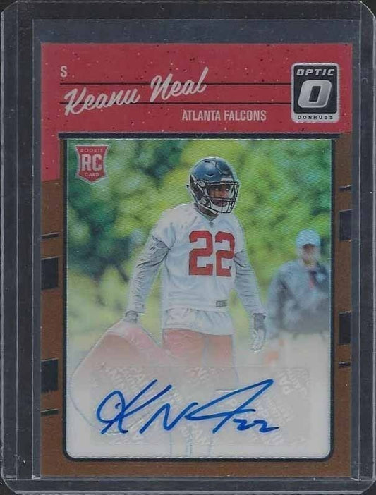 KEANU NEAL 2016 DONRUSS OPTIC BRONZE COPPER HOLO ROOKIE AUTO RC #125
