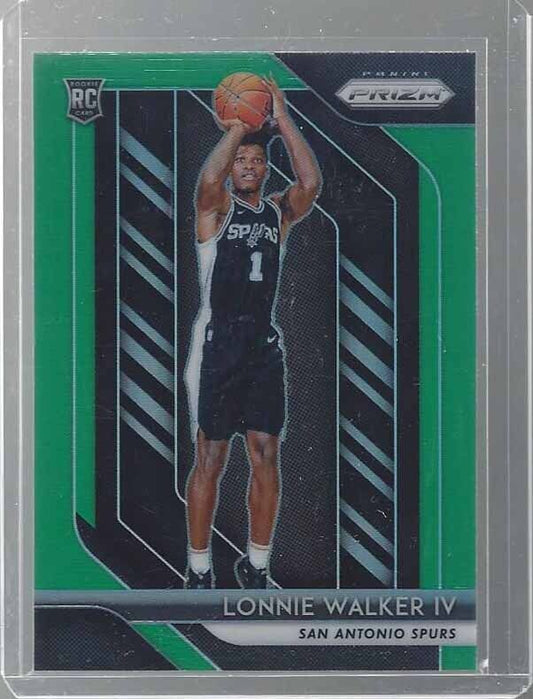 LONNIE WALKER IV 2018-19 PANINI PRIZM GREEN ROOKIE PRIZMS RC #251