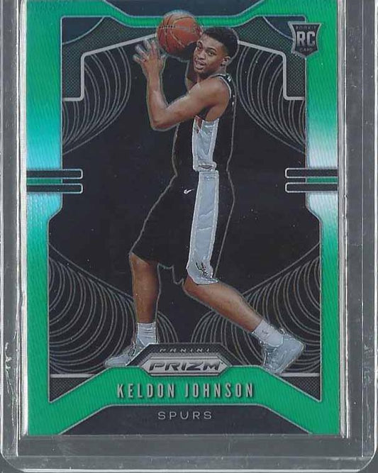 KELDON JOHNSON 2019-20 PANINI PRIZM GREEN ROOKIE PRIZMS RC #273