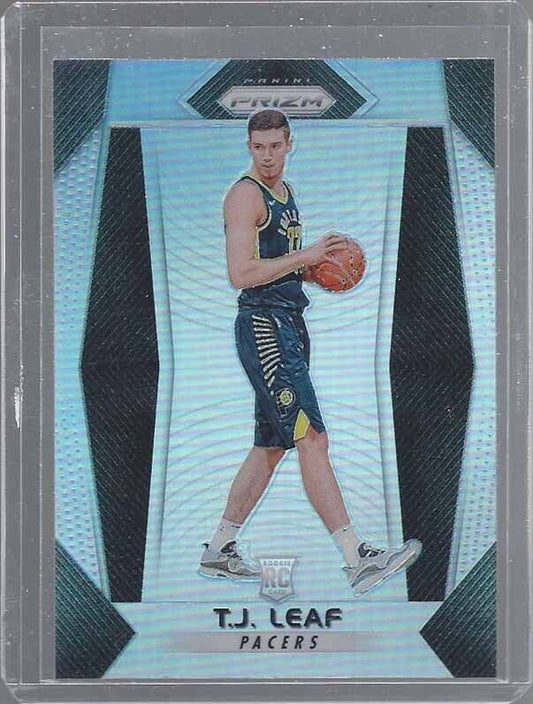 T.J. LEAF 2017-18 PANINI PRIZM SILVER PRIZMS ROOKIE SSP RC #225