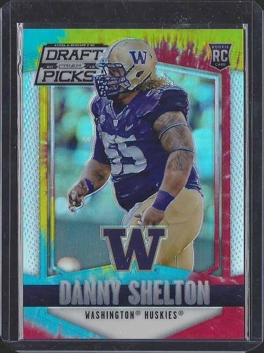 DANNY SHELTON 2015 PANINI PRIZM DRAFT PICKS ROOKIE TIE DYE PRIZMS RC #D 2/49