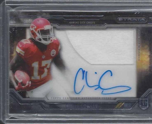 CHRIS CONLEY 2015 TOPPS STRATA CLEAR CUT JUMBO JERSEY ON CARD ROOKIE AUTO RC