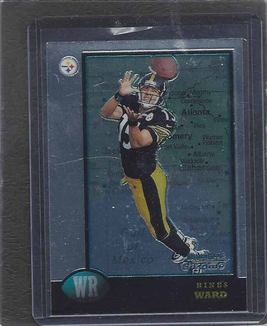 HINES WARD 1998 BOWMAN CHROME INTERSTATE RARE SSP ROOKIE RC #27