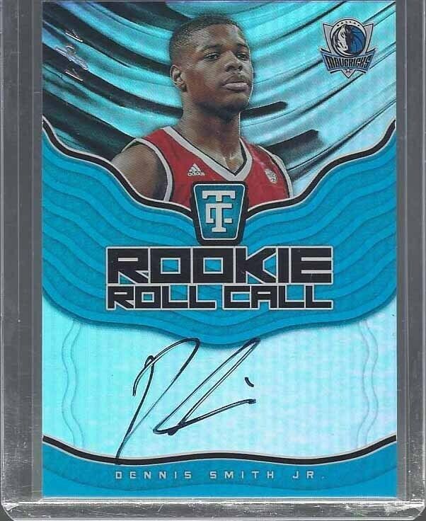 DENNIS SMITH JR 2017-18 TOTALLY CERTIFIED ROLL CALL BLACK ON CARD AUTO RC #D 1/1