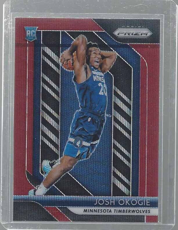 JOSH OKOGIE 2018-19 PANINI PRIZM RUBY WAVE RED ROOKIE PRIZMS RC #37