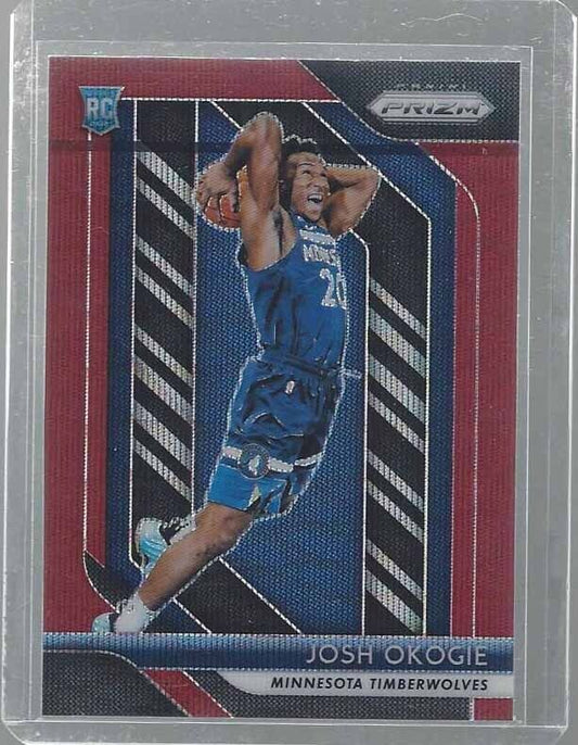 JOSH OKOGIE 2018-19 PANINI PRIZM RUBY WAVE RED ROOKIE PRIZMS RC #37