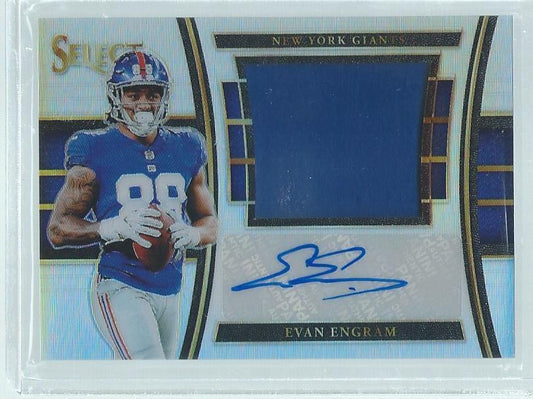 EVAN ENGRAM 2017 PANINI SELECT PRIZM JERSEY AUTO RC #D 70/99