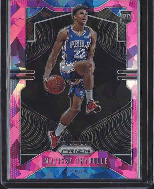 MATISSE THYBULLE 2019-20 PANINI PRIZM PINK ICE ROOKIE SSP PRIZMS RC #290