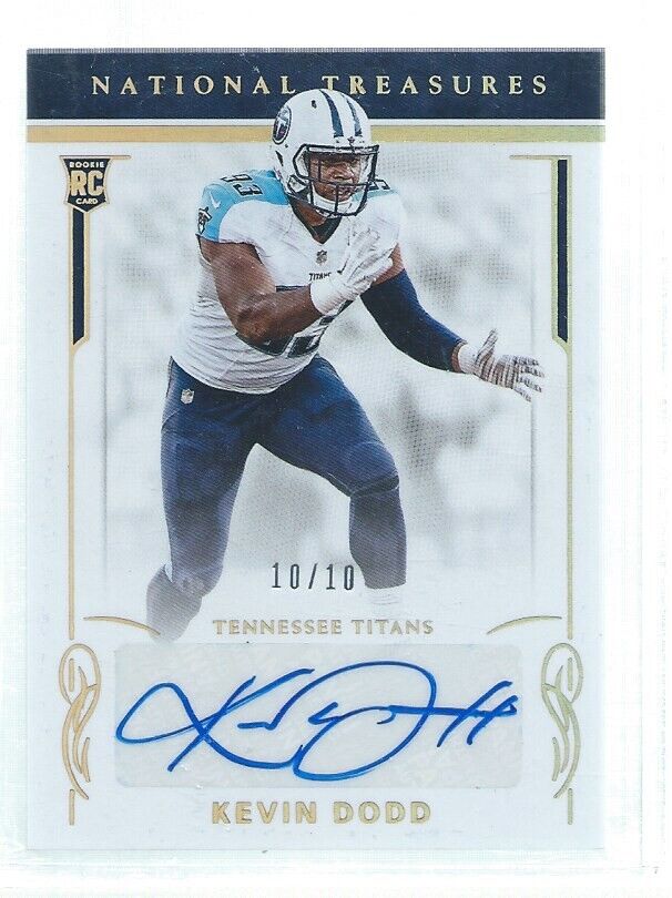 KEVIN DODD 2016 PANINI NATIONAL TREASURES GOLD AUTO RC #D 10/10