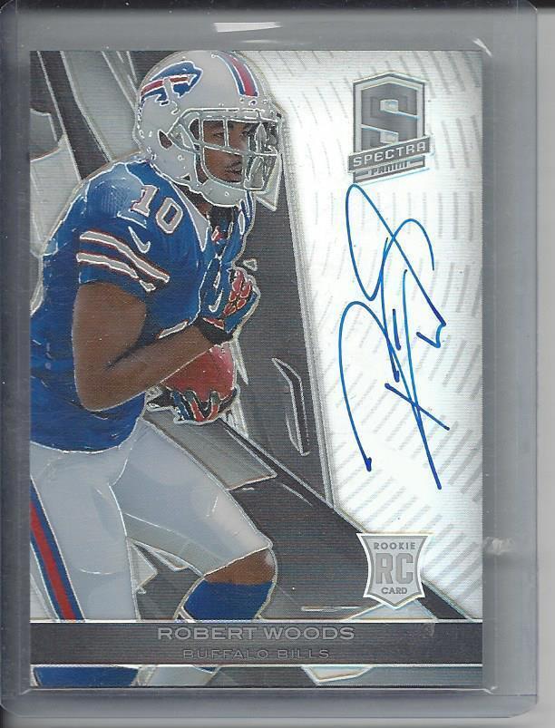 ROBERT WOODS 2013 PANINI SPECTRA ON CARD ROOKIE AUTO RC #D /99