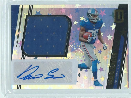 DARIUS SLAYTON 2019 PANINI UNPARALLELED JERSEY AUTO ASTRAL RC #D 74/150