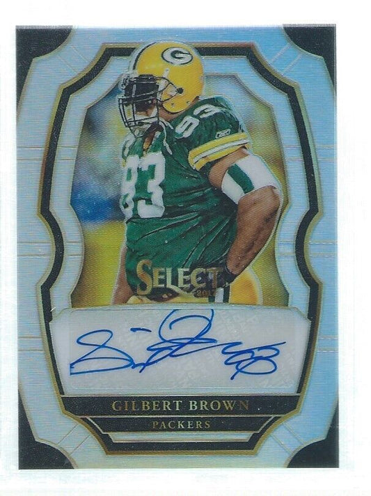 GILBERT BROWN 2017 PANINI SELECT AUTO SILVER PRIZM #D 20/199