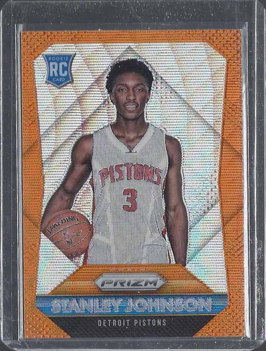 STANLEY JOHNSON 2015-16 PANINI PRIZM ORANGE WAVE PRIZMS ROOKIE RC #320