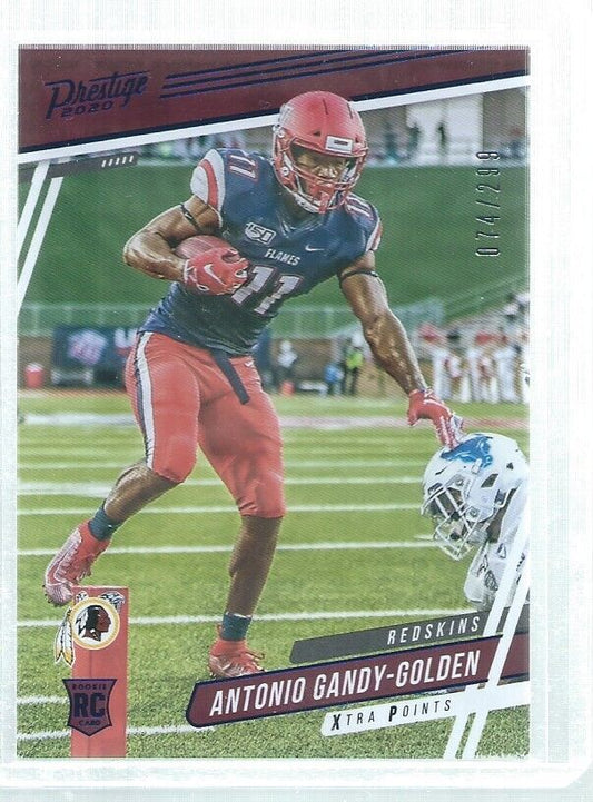 ANTONIO GANDY-GOLDEN 2020 PRESTIGE XTRA POINTS BLUE ROOKIE RC #D 74/299