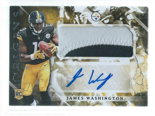 JAMES WASHINGTON 2018 PANINI ORIGINS 2 COLOR PATCH AUTO RC #114
