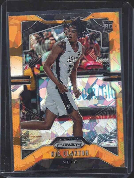 NIC CLAXTON 2019-20 PANINI PRIZM ORANGE ICE SSP ROOKIE PRIZMS RC #292