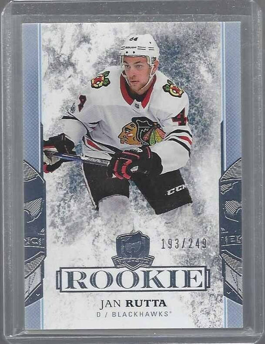 JAN RUTTA 2017-18 UPPER DECK THE CUP TRUE ROOKIE RC #D 193/249