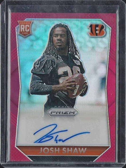 JOSH SHAW 2015 PANINI PRIZM RED PRIZMS REFRACTOR ROOKIE AUTO RC #D 177/299