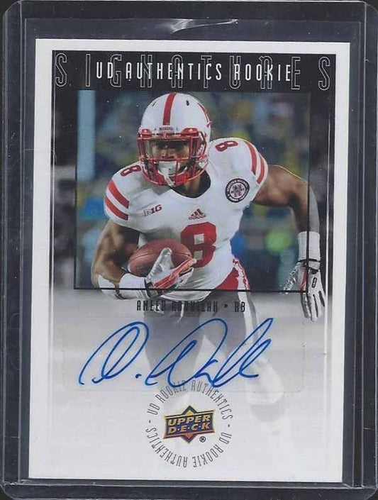 AMEER ABDULLAH 2015 UPPER DECK UD AUTHENTICS RARE SP ROOKIE AUTO RC #2