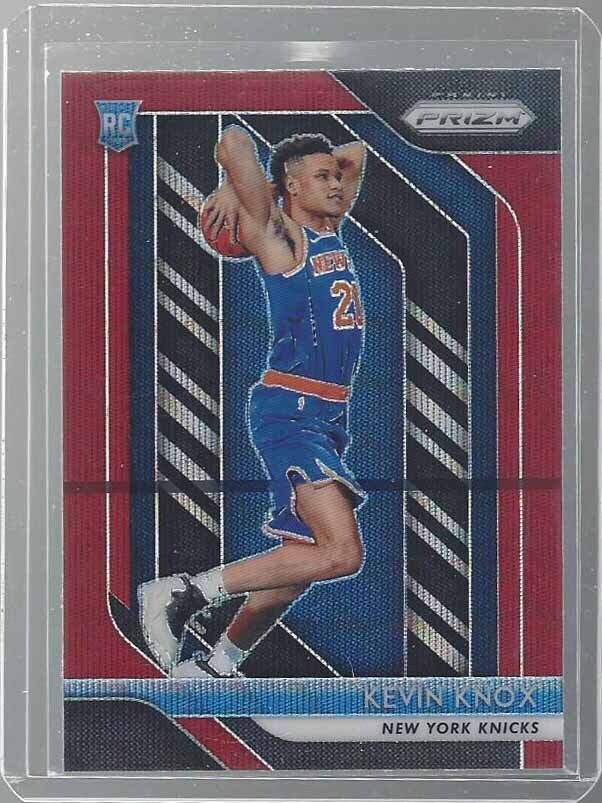 KEVIN KNOX 2018-19 PANINI PRIZM RUBY WAVE RED ROOKIE PRIZMS RC #217
